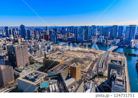 東京 港区 東新橋 電通本社ビルにある カレッタ汐留 46階展望スペース 響 からの眺め 東京 港区 東新橋 電通本社ビルにある カレッタ汐留 46階展望スペース 響 からの眺め 124731751