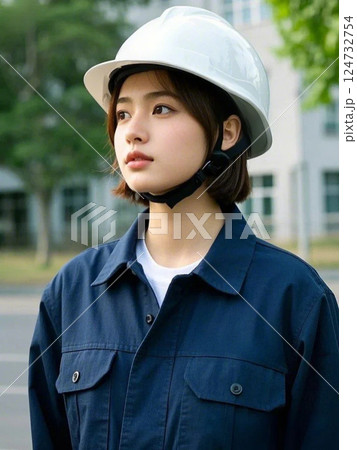 ものづくり業界で働く女性 124732754