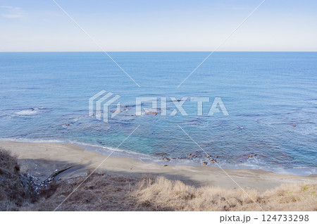 新潟　椎谷岬から望む日本海（柏崎市） 124733298