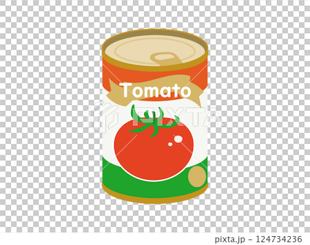 番茄罐頭插圖 124734236