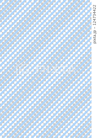 ストライプ斜線パターンの背景イラスト素材　空色　水色白　ベクター　png透明　シンプルパターン縞 124734422