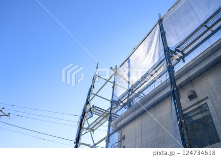 戸建て家屋の外壁修繕工事 外壁 外張り断熱リフォーム 戸建て家屋の外壁修繕工事 外壁 外張り断熱リフォーム 124734618