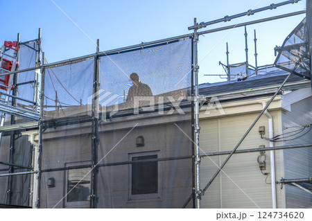 戸建て家屋の外壁修繕工事 124734620