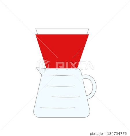 コーヒーサーバー、ドリッパー 124734776
