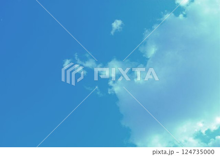 青空と白い雲 青空と白い雲 124735000