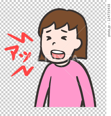 トゥレット症候群、音声チックの症状、突発的に発生をする女性 トゥレット症候群、音声チックの症状、突発的に発生をする女性 124735438