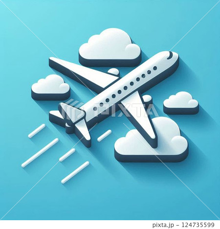飛行機 アイコン 飛行機 アイコン 124735599