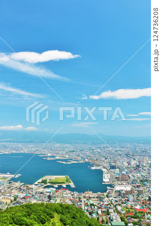 北海道 青空の函館 北海道 青空の函館 124736208