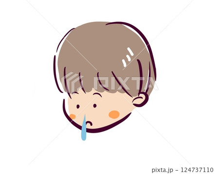 小さな男の子 「はなみず」 小さな男の子 「はなみず」 124737110