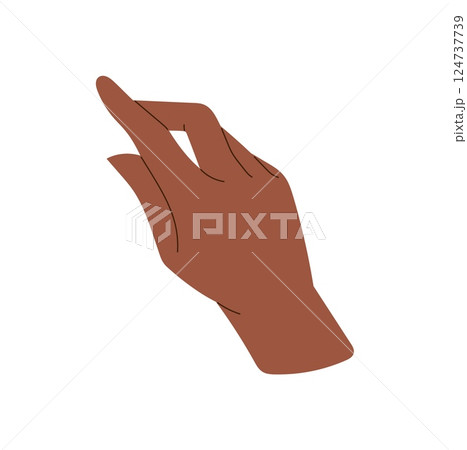 Finger pointing gesture. Index hand showing tap, click, swipe, touch, press interaction. indicating Finger pointing gesture. Index hand showing tap, click, swipe, touch, press interaction. indicating 124737739