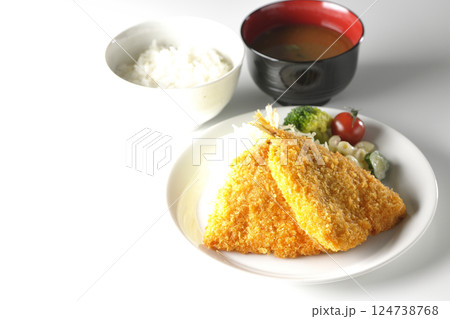 鯵のフライ定食 鯵のフライ定食 124738768