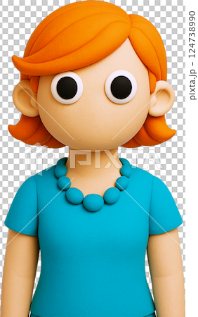 オフィスカジュアルの女性社員・ビジネスウーマン|クレイアニメ調3Dイラスト オフィスカジュアルの女性社員・ビジネスウーマン|クレイアニメ調3Dイラスト 124738990
