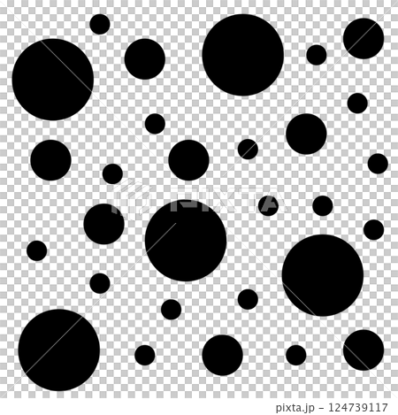 Monochrome shower dots 124739117