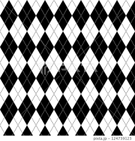 モノクロのアーガイル モノクロのアーガイル 124739123