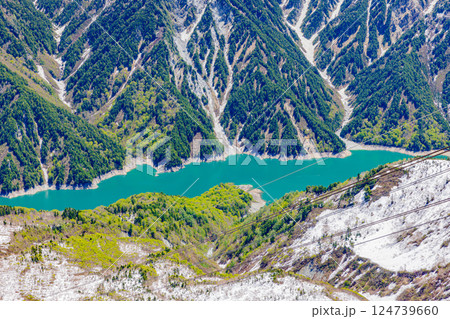 立山黒部アルペンルート 大観峰から望む風景 立山黒部アルペンルート 大観峰から望む風景 124739660