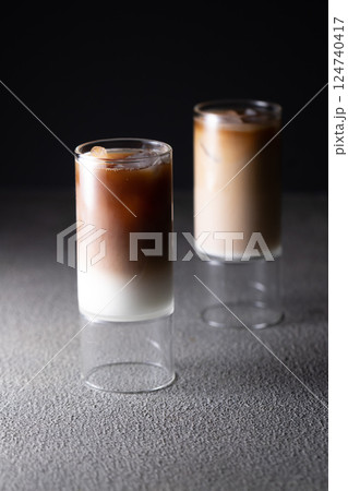 冷たく冷やしたアイスコーヒー 冷たく冷やしたアイスコーヒー 124740417