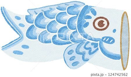 outdoor Blue Koinobori decoration outdoor Blue Koinobori decoration 124742562