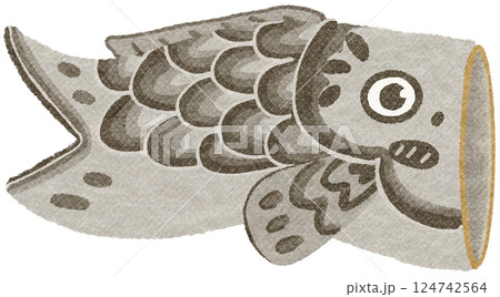 outdoor Black Koinobori decoration 124742564