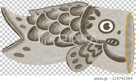 outdoor Black Koinobori decoration 124742564