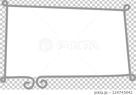 minimal doodle hand draw speech bubble balloon, think speak talk text box banner, flat design png illustration 124743042