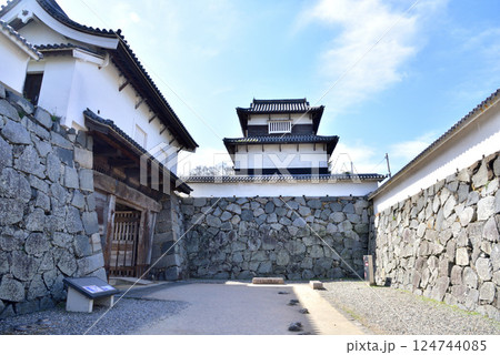 春の福岡城址 福岡城さくらまつり 下之橋御門 潮見櫓 春の福岡城址 福岡城さくらまつり 下之橋御門 潮見櫓 124744085