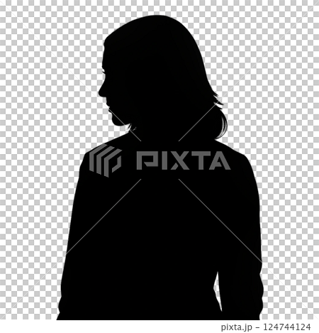 silhouette of a woman 124744124