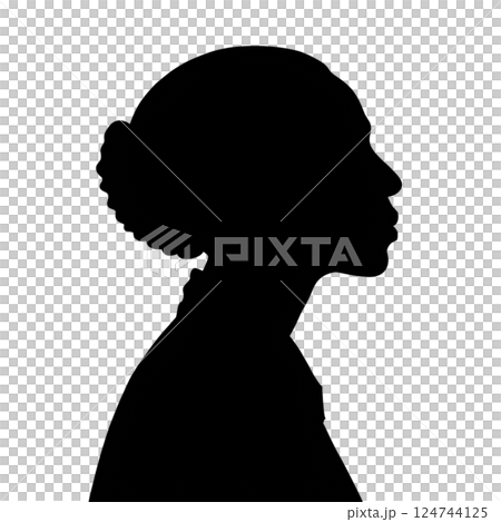 silhouette of a woman 124744125
