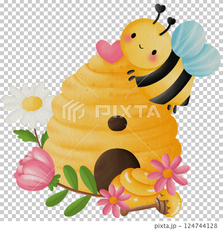 Bee Clipart png, HoneyBee Watercolor Clipart, Kawaii Cartoon Character Hand Painting png, Spring clipart. Bee Clipart png, HoneyBee Watercolor Clipart, Kawaii Cartoon Character Hand Painting png, Spring clipart. 124744128