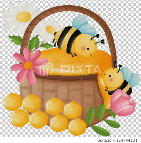 Bee Clipart png, HoneyBee Watercolor Clipart, Kawaii Cartoon Character Hand Painting png, Spring clipart. Bee Clipart png, HoneyBee Watercolor Clipart, Kawaii Cartoon Character Hand Painting png, Spring clipart. 124744131