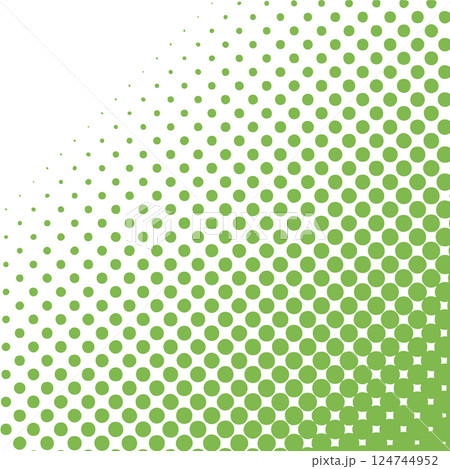 斜め　緑色　カラーハーフトーン背景　スクエア 124744952