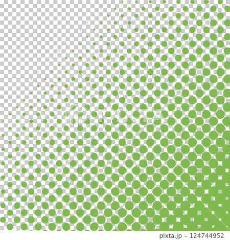 斜め　緑色　カラーハーフトーン背景　スクエア 124744952