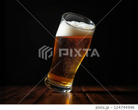 Equilibrium in Effervescence The Precarious Dance of a Freshly Poured Draft in Momentary Suspension 124744996