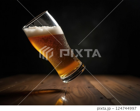 Equilibrium in Effervescence The Precarious Dance of a Freshly Poured Draft in Momentary Suspension 124744997