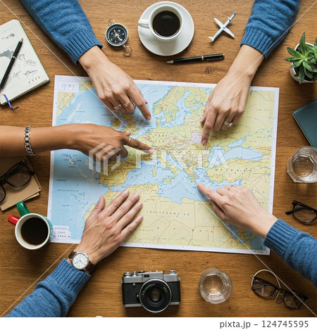 Adventures Await The Intimate Moment of Collaborative Journey Planning Across world Landscapes Adventures Await The Intimate Moment of Collaborative Journey Planning Across world Landscapes 124745595