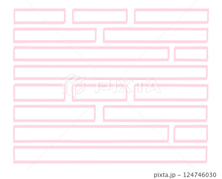 シンプル手描きマーカーフレームセット 124746030