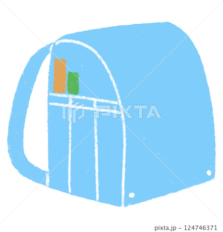 水色のランドセル 水色のランドセル 124746371