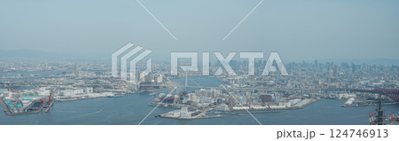 大阪市のパノラマ風景 大阪市のパノラマ風景 124746913