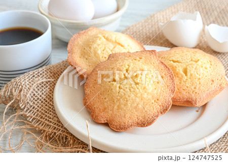 美味しそうなマドレーヌ 美味しそうなマドレーヌ 124747525