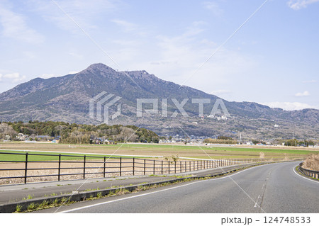つくばバイパスからの筑波山 つくばバイパスからの筑波山 124748533