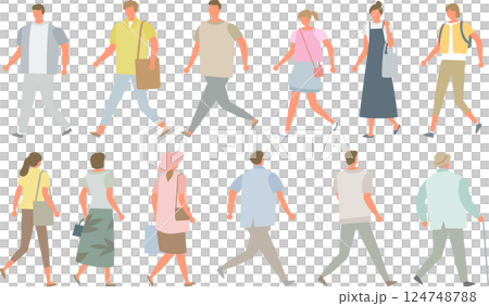 行走的人的插圖集 行走的人的插圖集 124748788