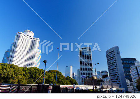 東京 紀伊国坂と赤坂の街並み 東京 紀伊国坂と赤坂の街並み 124749026