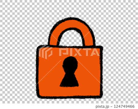 Locked padlock Locked padlock 124749466