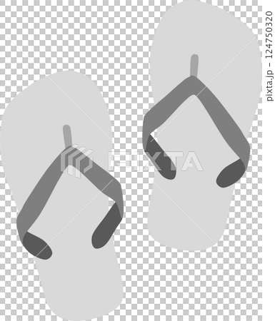 Beach sandals graphic illustration Beach sandals graphic illustration 124750320