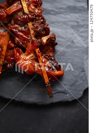 Grilled Chicken Street food in Thai style 124750479