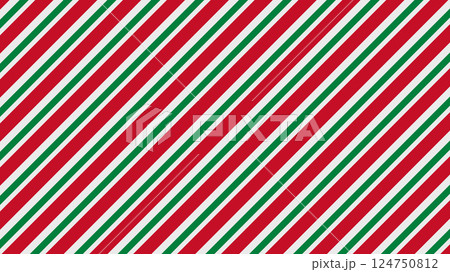 Gift wrapping paper red and green diagonal stripes background 124750812