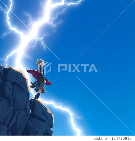 【青天の霹靂】雷鳴と少年-苦悩の末に 【青天の霹靂】雷鳴と少年-苦悩の末に 124750919