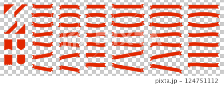 Ribbon frame set red 124751112