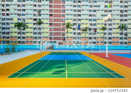 香港　Choi Hung Estate　虹のコート 124752583