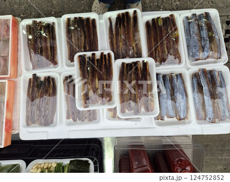 Korean food. Gwamegi Half dried Saury 124752852