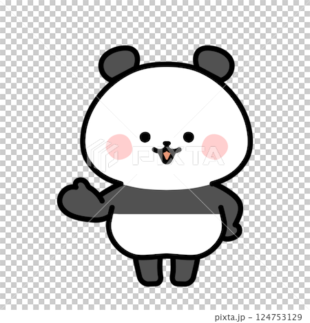 熊貓指引方向的插圖 熊貓指引方向的插圖 124753129